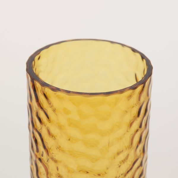 Jolene Tall Amber Glass Vase 5