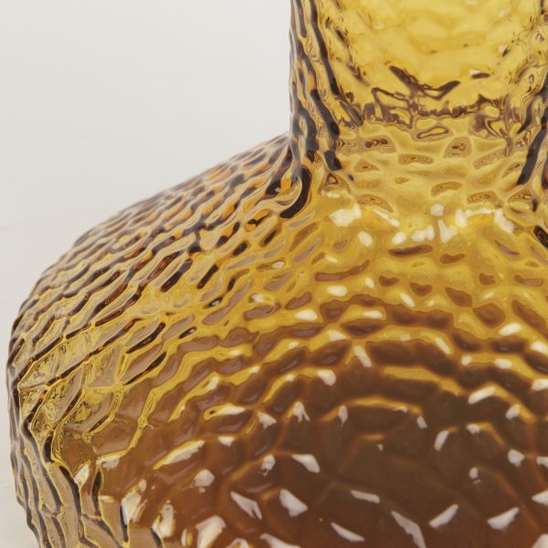 Jolene Tall Amber Glass Vase 7
