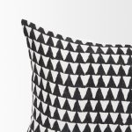 Jolie Cream w/ Black Print Linen Lumbar Decorative Pillow Cover