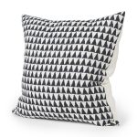 Jolie Cream w/ Black Print Linen Square Decorative Pillow Cover 9 Jolie Cream w/ Black Print Linen Square Decorative Pillow Cover