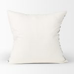 Jolie Cream w/ Black Print Linen Square Decorative Pillow Cover 13 Jolie Cream w/ Black Print Linen Square Decorative Pillow Cover