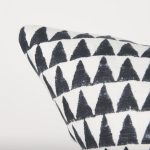 Jolie Cream w/ Black Print Linen Square Decorative Pillow Cover 14 Jolie Cream w/ Black Print Linen Square Decorative Pillow Cover
