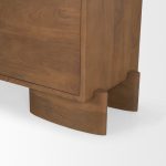 Jonan Medium Brown Wood w/ Dark Aged Brass 2 Door 3 Drawer Sideboard