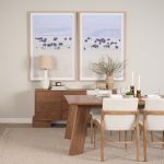 Jonan Medium Brown Wood w/ Dark Aged Brass 2 Door 3 Drawer Sideboard