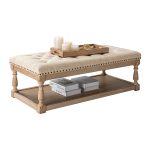 Jordan Button Tufted Rectangular Farmhouse Storage Cocktail Ottoman 8 Jordan Button Tufted Rectangular Farmhouse Storage Cocktail Ottoman