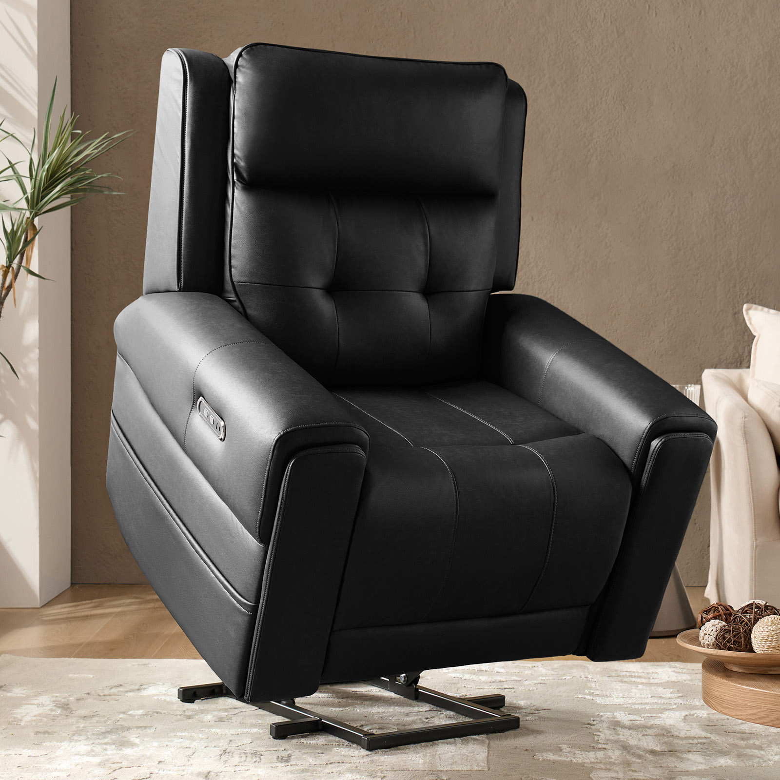 Joseph Black Massage Heating Oversized Lift Assist Power Recliner 2 Joseph Black Massage Heating Oversized Lift Assist Power Recliner - Image 2