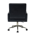 Joseph Navy Tufted Faux Leather Industrial Ergonomic Task Chair 9 Joseph Navy Tufted Faux Leather Industrial Ergonomic Task Chair