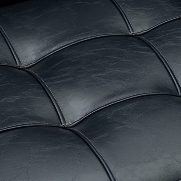 Joseph Navy Tufted Faux Leather Industrial Ergonomic Task Chair 4