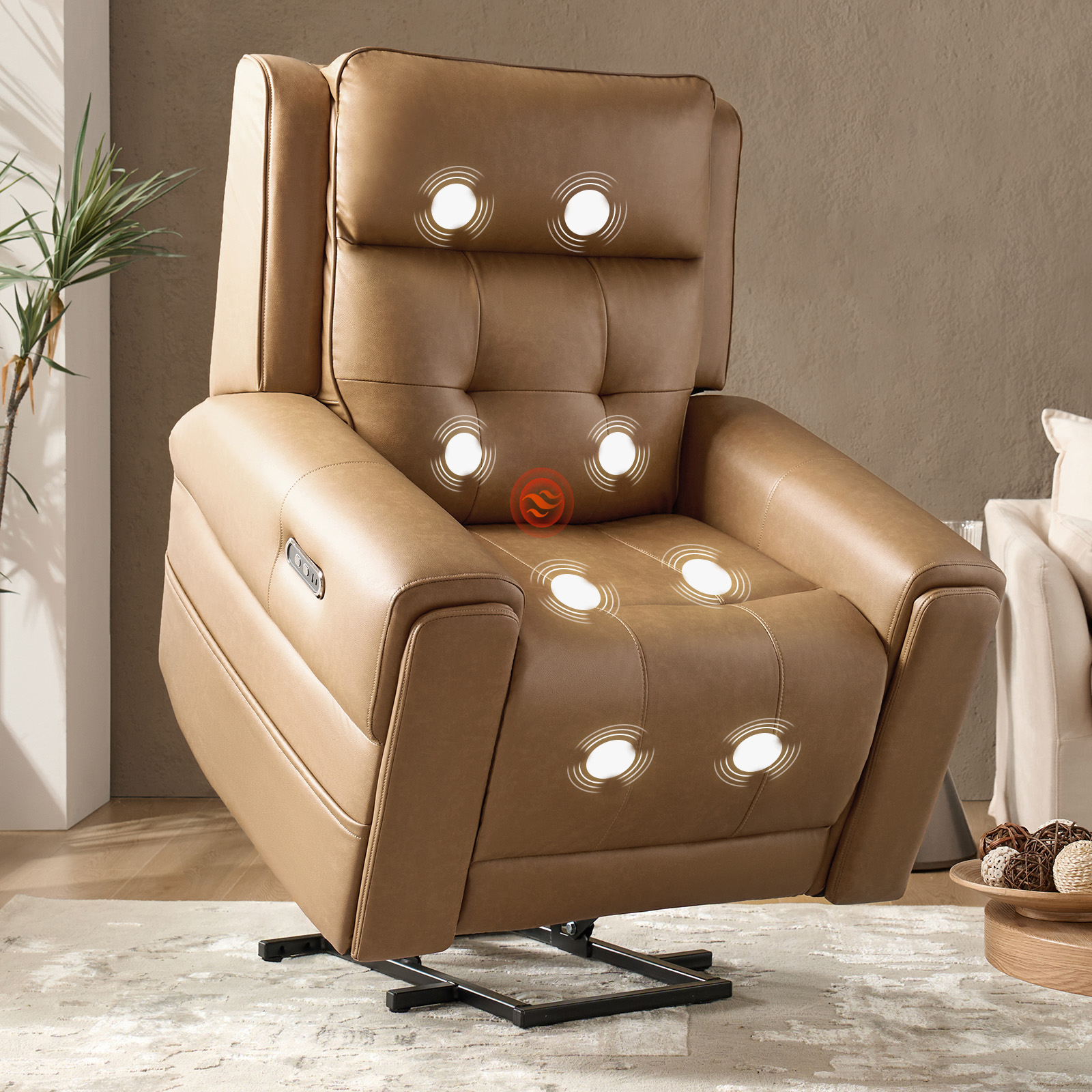 Joseph Oversized Massage and Heat Lift Assist Power Recliner 3 Joseph Oversized Massage and Heat Lift Assist Power Recliner - Image 3