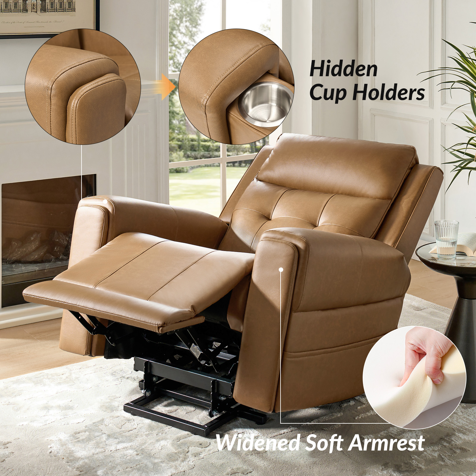 Joseph Oversized Massage and Heat Lift Assist Power Recliner 5 Joseph Oversized Massage and Heat Lift Assist Power Recliner - Image 5