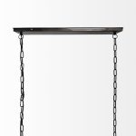 Josie (42"x14.5"x20") Natural Wood Chassis Six Light Chandelier