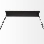 Josie (42"x14.5"x20") Natural Wood Chassis Six Light Chandelier