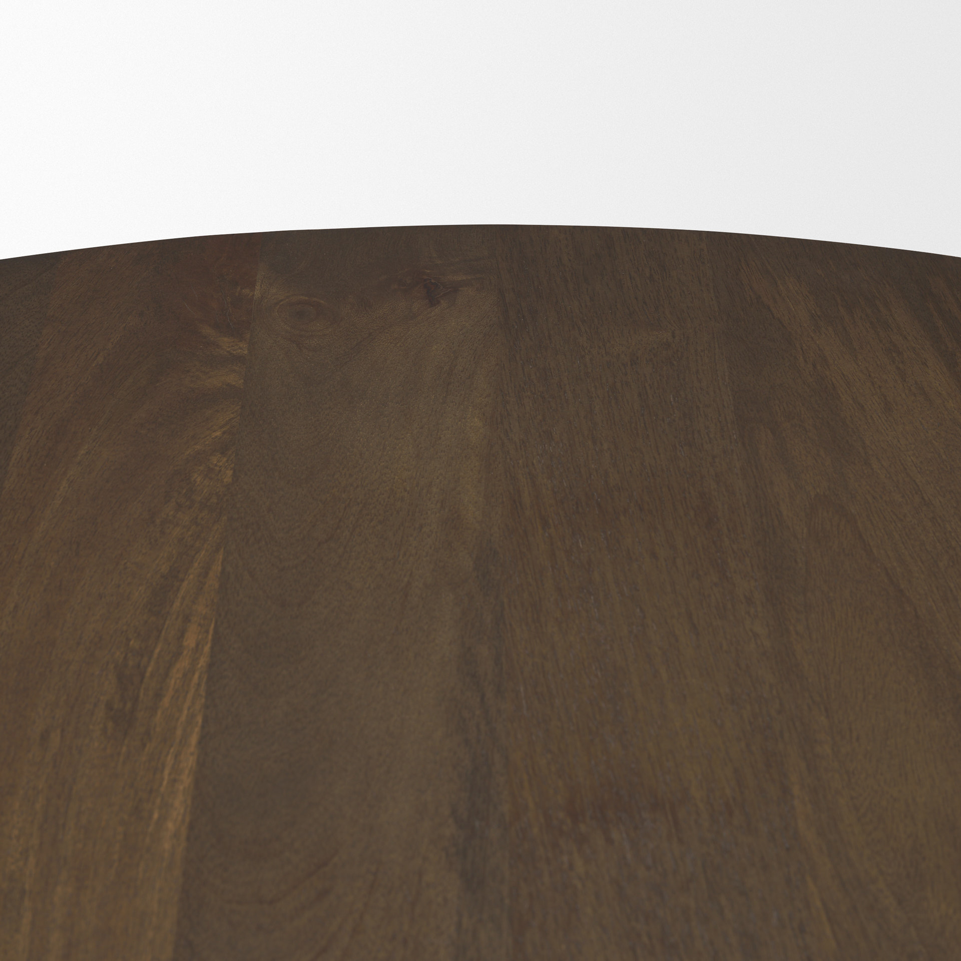 Jovani 48" Solid Dark Brown Mango Wood Round Dining Table 7 Jovani 48" Solid Dark Brown Mango Wood Round Dining Table - Image 7