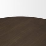 Jovani 60" Solid Dark Brown Mango Wood Round Dining Table