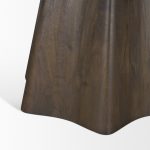 Jovani 60" Solid Dark Brown Mango Wood Round Dining Table