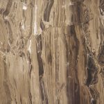 Jovia Brown Mango Wood W/ Cappuccino Marble Round Coffee Table