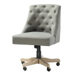 Jovita Grey Linen Button Tufted Ergonomic Adjustable Height Task Chair 7 Jovita Grey Linen Button Tufted Ergonomic Adjustable Height Task Chair