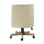 Jovita Ivory Ergonomic Button-Tufted Linen Adjustable Height Task Chair 7 Jovita Ivory Ergonomic Button-Tufted Linen Adjustable Height Task Chair