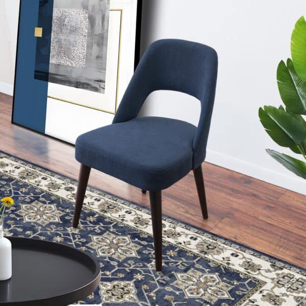 JulianaBlueFabricDiningChair 1