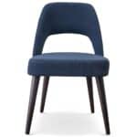 Blue Fabric Mid Century Modern Dining Chairs (Set of 2) 8 Blue Fabric Mid Century Modern Dining Chairs (Set of 2)