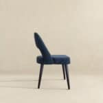 Blue Fabric Mid Century Modern Dining Chairs (Set of 2) 13 Blue Fabric Mid Century Modern Dining Chairs (Set of 2)