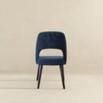 Blue Fabric Mid Century Modern Dining Chairs (Set of 2) 12 Blue Fabric Mid Century Modern Dining Chairs (Set of 2)