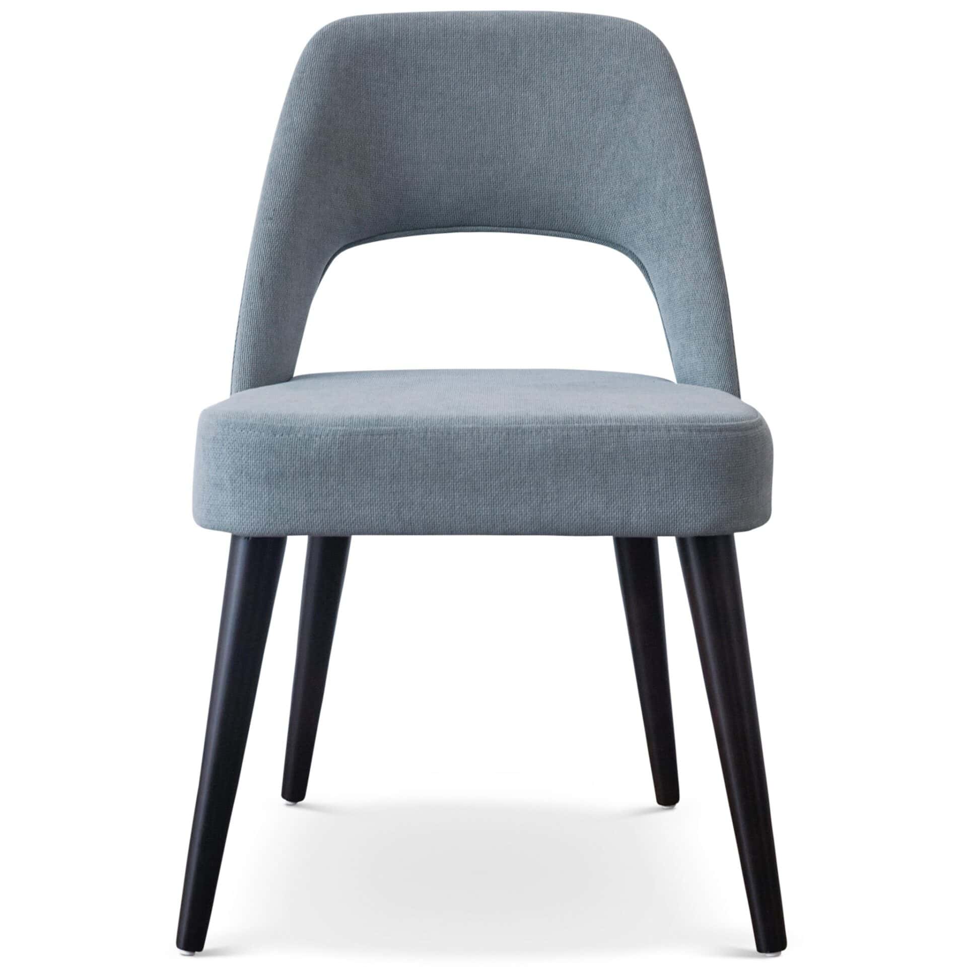 Grey Fabric Mid Century Modern Upholstered Dining Chairs (Set of 2) 1 Grey Fabric Mid Century Modern Upholstered Dining Chairs (Set of 2)