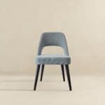 Grey Fabric Mid Century Modern Upholstered Dining Chairs (Set of 2) 8 Grey Fabric Mid Century Modern Upholstered Dining Chairs (Set of 2)