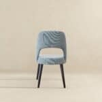 Grey Fabric Mid Century Modern Upholstered Dining Chairs (Set of 2) 9 Grey Fabric Mid Century Modern Upholstered Dining Chairs (Set of 2)