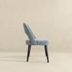 Grey Fabric Mid Century Modern Upholstered Dining Chairs (Set of 2) 11 Grey Fabric Mid Century Modern Upholstered Dining Chairs (Set of 2)