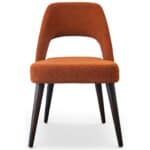 Orange Fabric Mid Century Modern Dining Chairs (Set of 2) 9 Orange Fabric Mid Century Modern Dining Chairs (Set of 2)