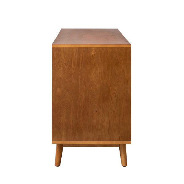 Julius Acorn Mid Century Modern 3 Drawer 58 Inch Sideboard 4