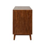 Julius Walnut Solid Wood Mid-Century Modern Sideboard 10 Julius Walnut Solid Wood Mid-Century Modern Sideboard