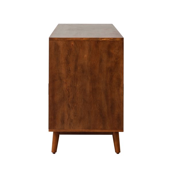 Julius Walnut Solid Wood Mid Century Modern Sideboard 4