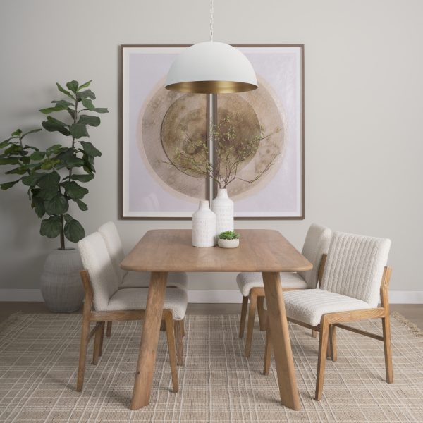 Juniper 24 Round White Dome Pendant Light 1