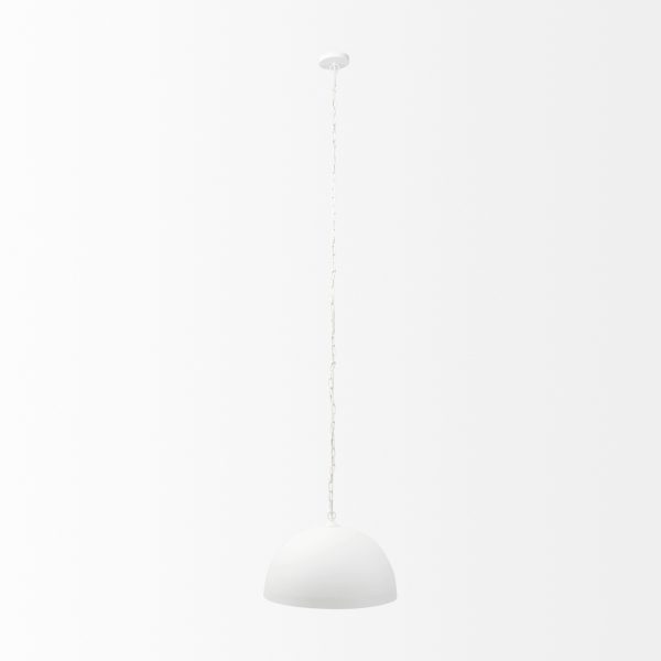 Juniper 24 Round White Dome Pendant Light 2