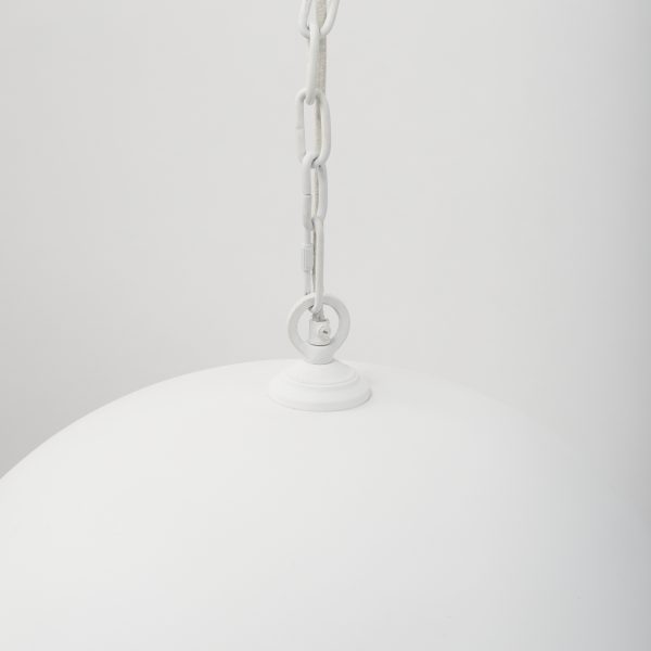 Juniper 24 Round White Dome Pendant Light 5