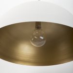 Juniper 24" Round White Dome Pendant Light
