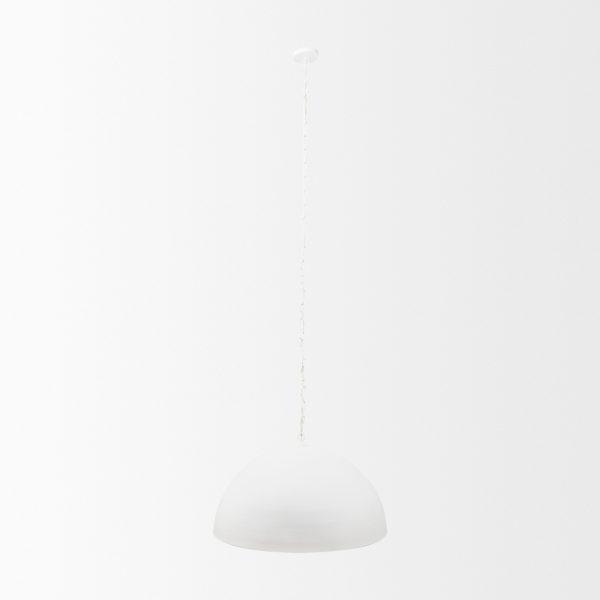 Juniper 36 Round White Dome Pendant Light 2