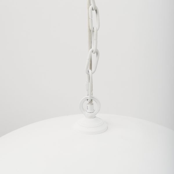 Juniper 36 Round White Dome Pendant Light 5