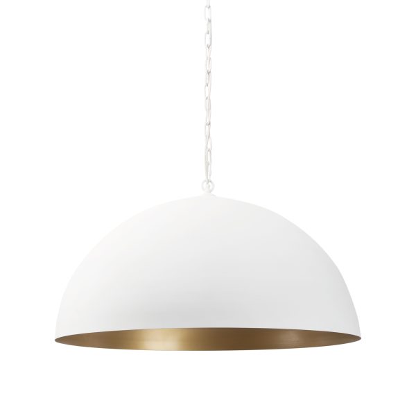 Juniper 36 Round White Dome Pendant Light