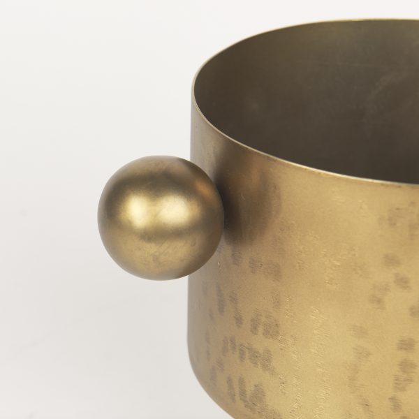 Juno 6.5H Medium Gold Iron Medium Vase 7