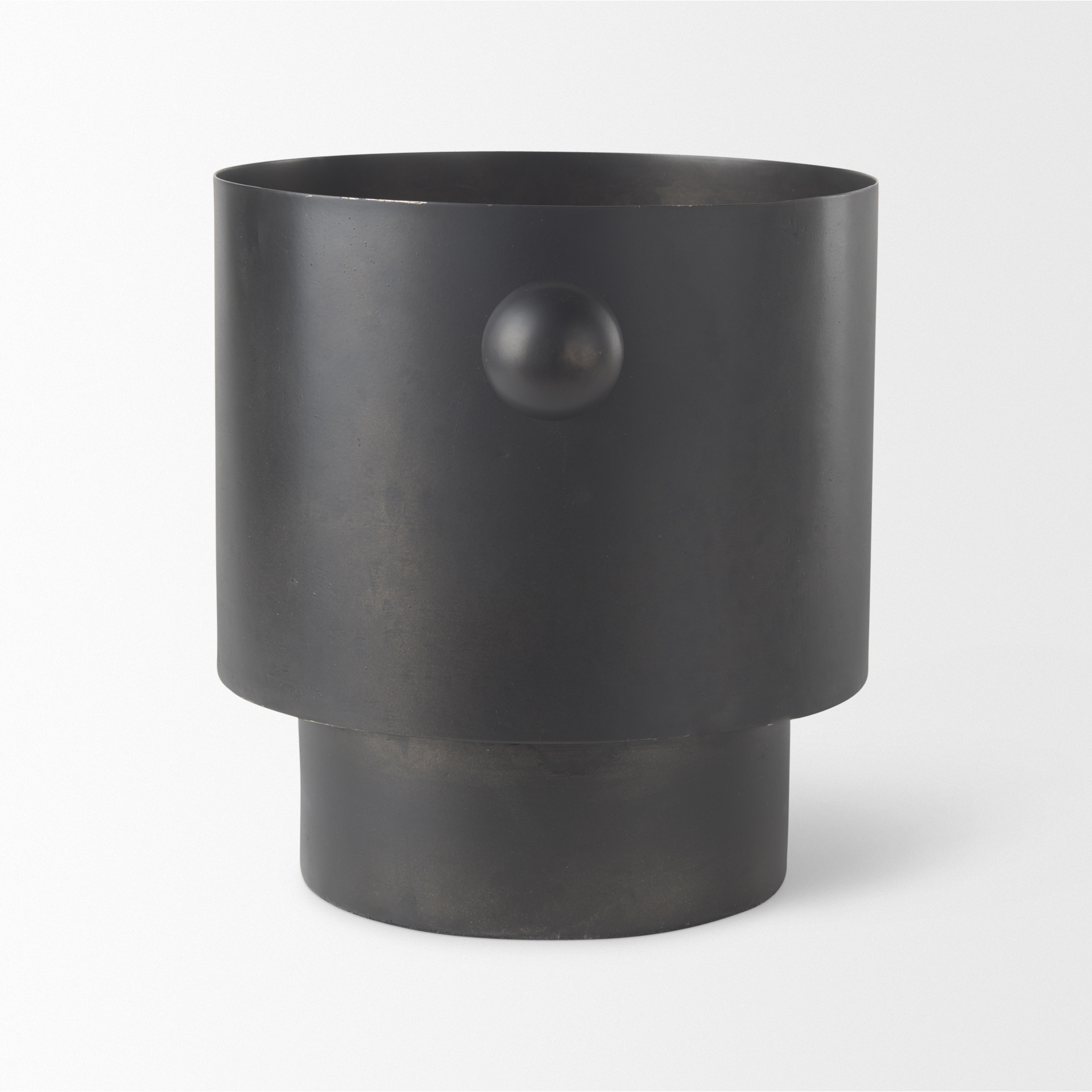 Juno 8.5H Large Black Iron Vase 4 Juno 8.5H Large Black Iron Vase - Image 4