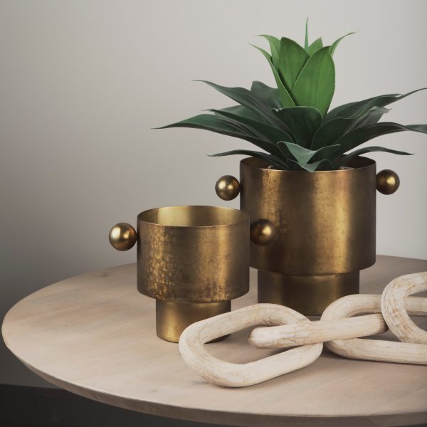 Juno 8.5H Large Gold Iron Vase 1