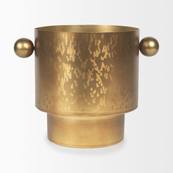 Juno 8.5H Large Gold Iron Vase 2