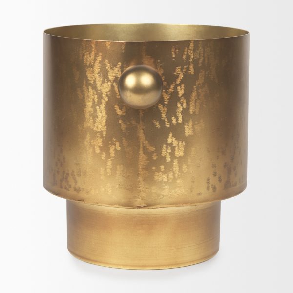 Juno 8.5H Large Gold Iron Vase 3