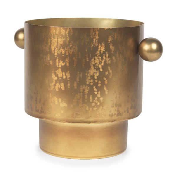 Juno 8.5H Large Gold Iron Vase
