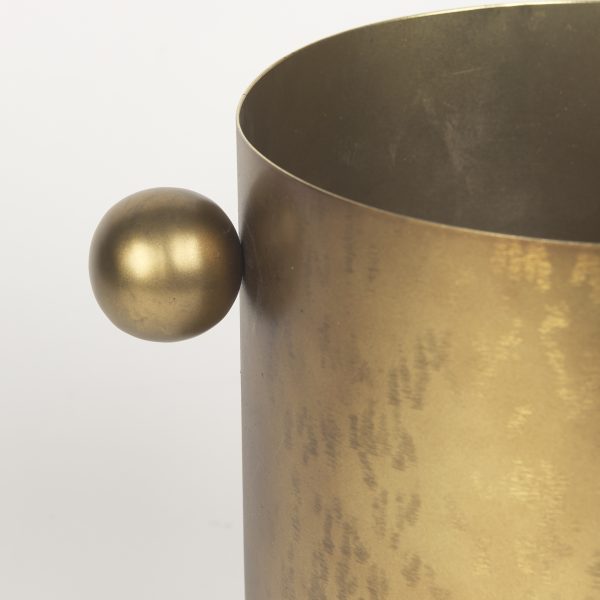 Juno 8.5H Large Gold Iron Vase 7