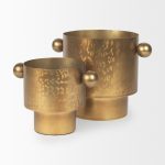 Juno 8.5H Large Gold Iron Vase