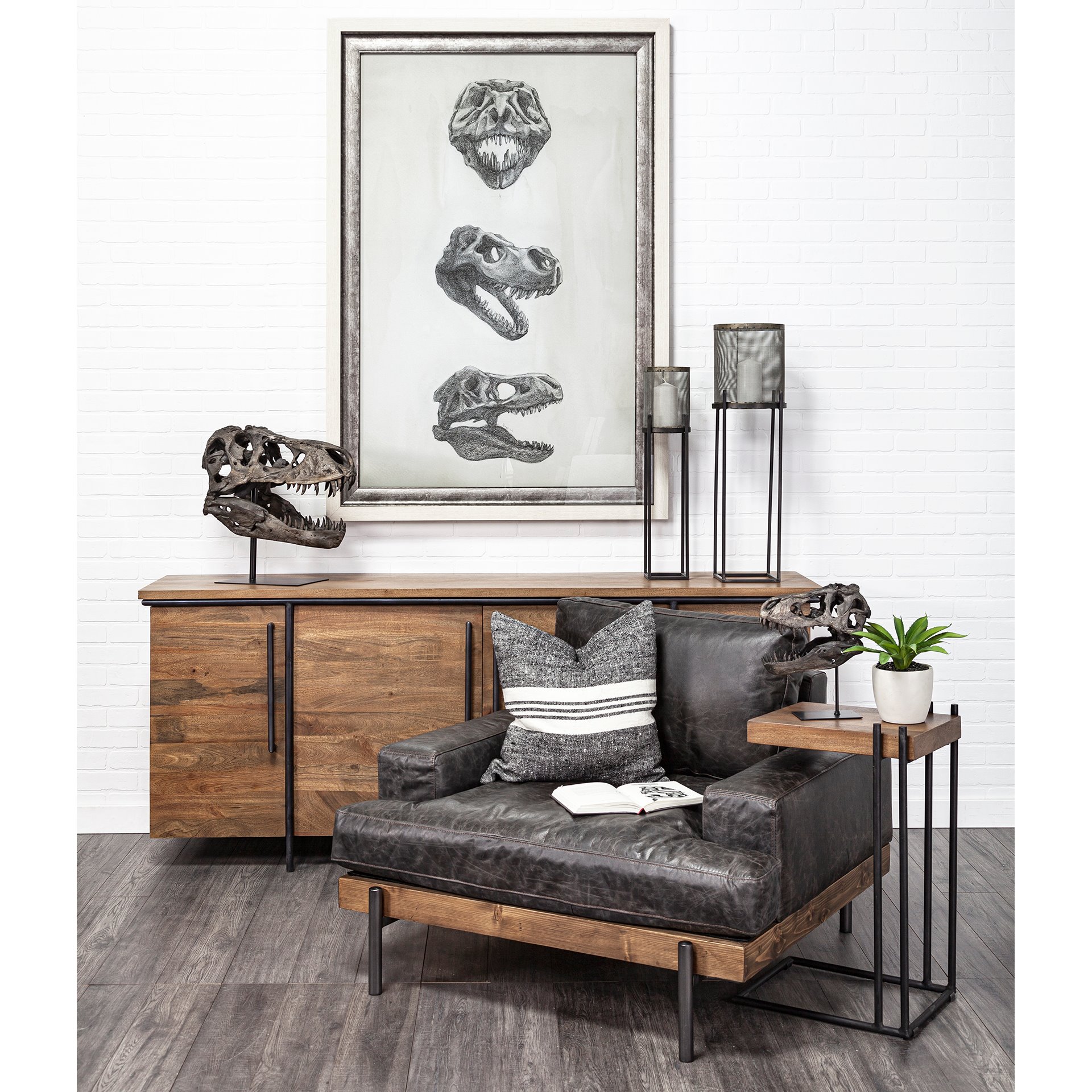 Jurassic 6L x 10W Brown Resin Tyrannosaurus Skull Replica 2 Jurassic 6L x 10W Brown Resin Tyrannosaurus Skull Replica - Image 2